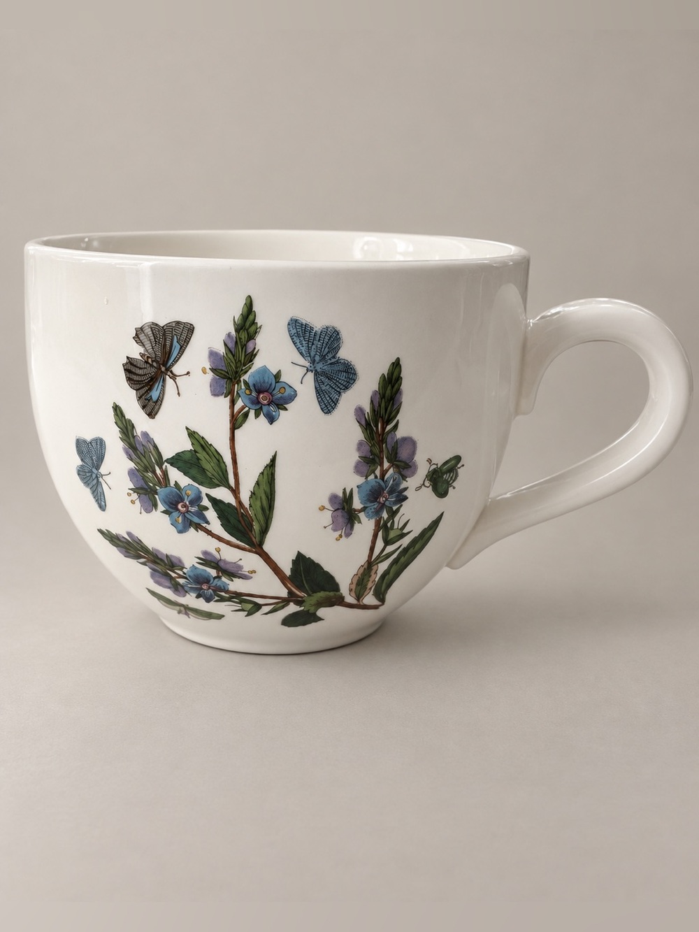 Portmeirion Botanic Garden Jumbo Cup Floral Butterfly Made in England